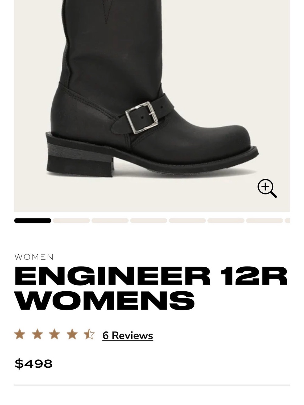 Frye Deep Brown Leather Mid-Calf 12R Engineer Boots - Picture 5 of 6